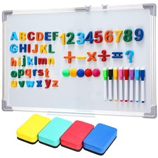 Magnetic Alphabet Letters and Number Board Kit with14 x 20Whiteboard, 156 Let...