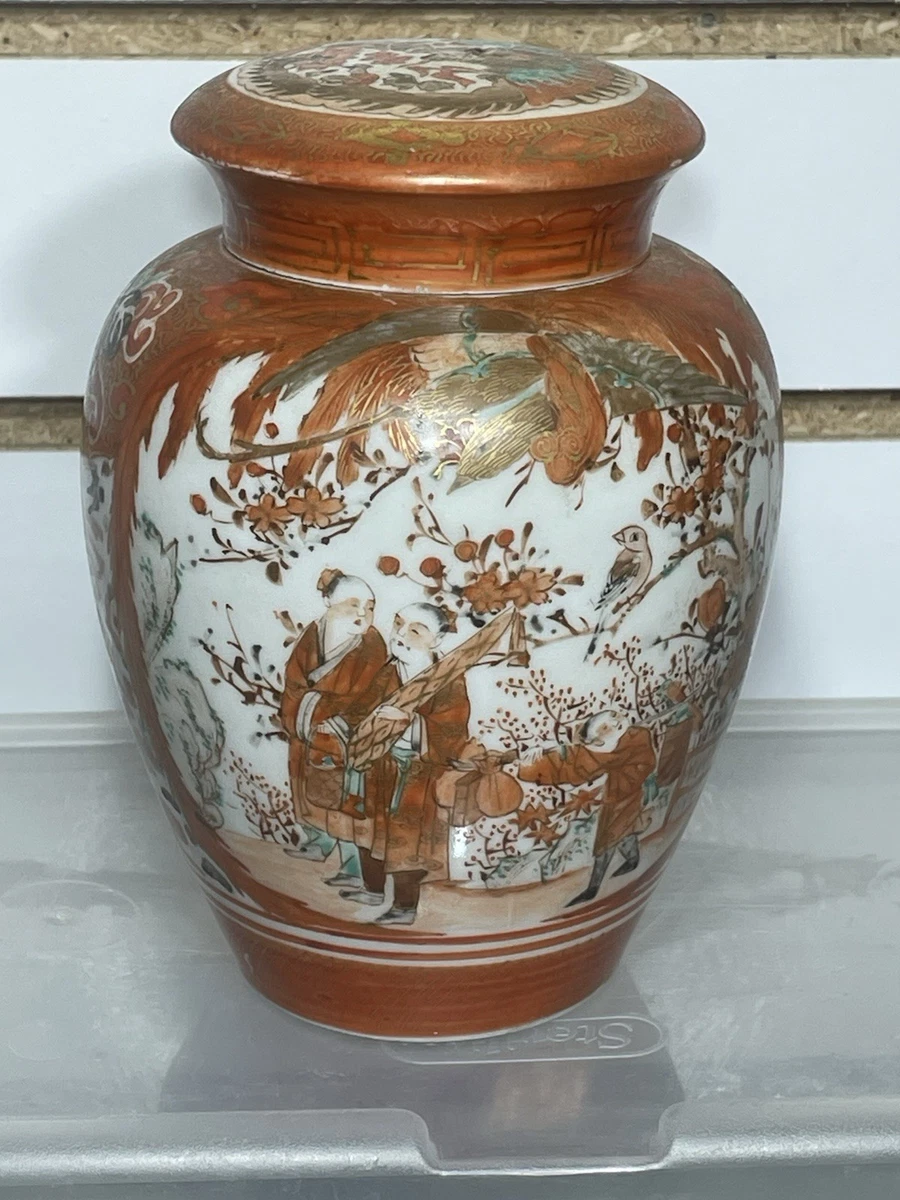 陶瓷红色古董日本原创古董花瓶| eBay