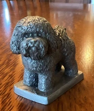 VTG Radcliffe Fine Pewter Bichon Frise 1986  #817 Made In USA