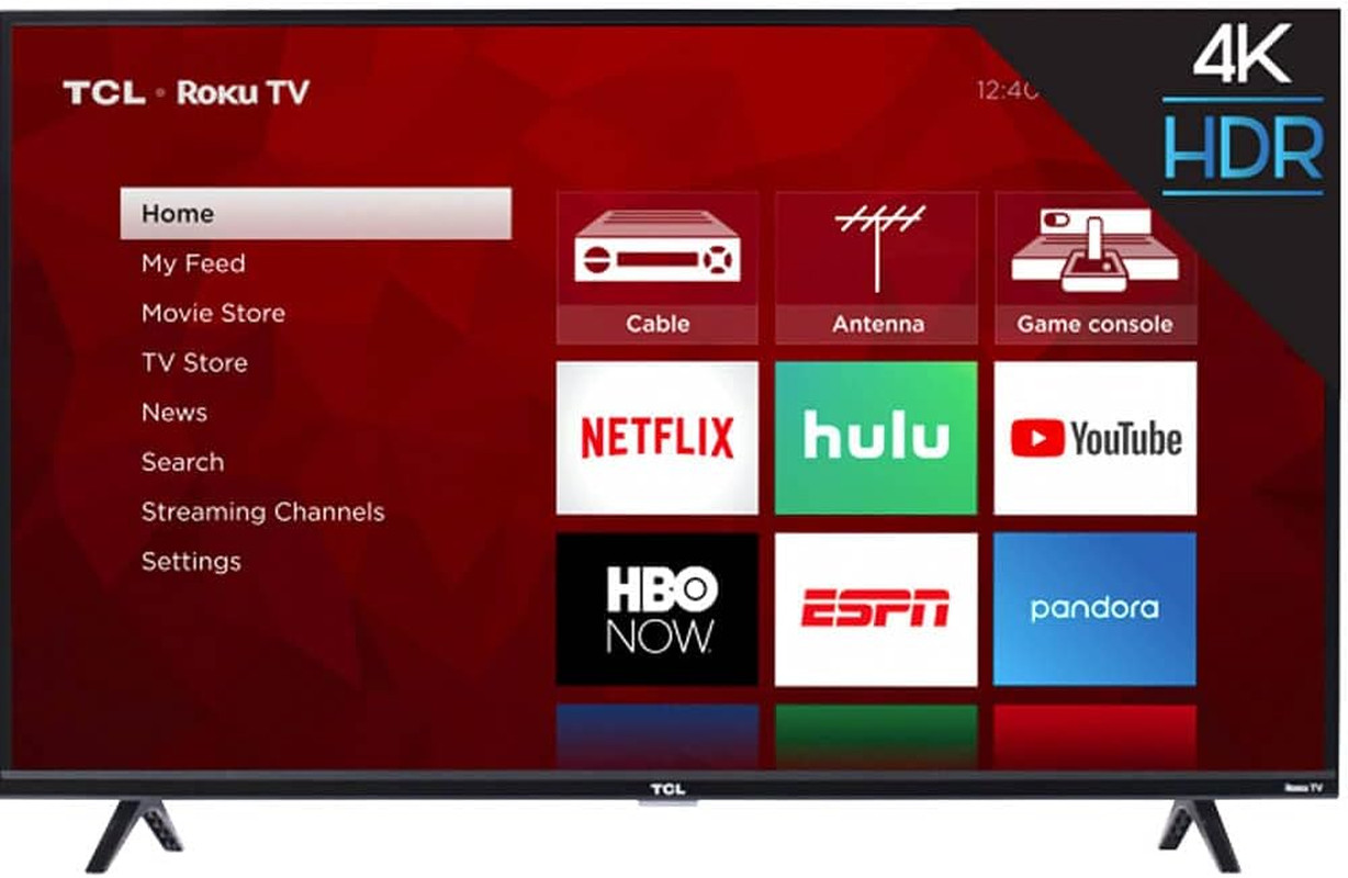 TCL 55S423 55" Class (54.6" Diag) 4K UHD Roku LED LCD