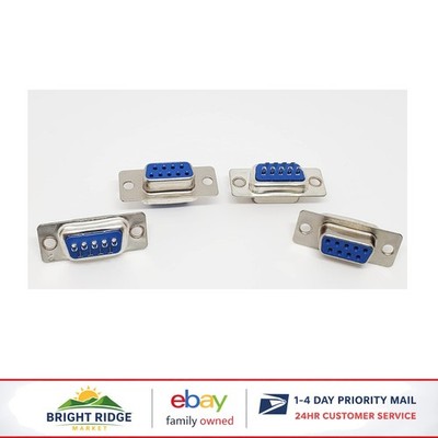 DB9 Female Solder Connectors, 50-Pack for High-Quality Electronic Connections