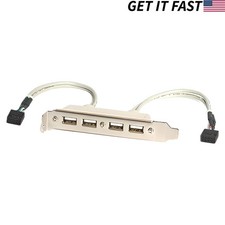 4 Port USB 2.0 A Female Slot Plate Adapter, 2X9 Pin Motherboard Connections