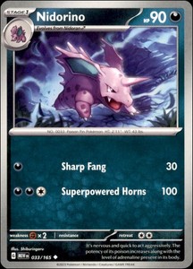 Nidorino 033/165 Scarlet & Violet 151 Uncommon