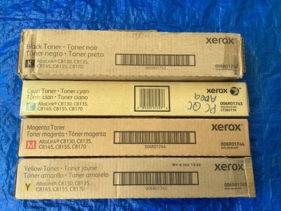 NEW! Lot of 4, Xerox AltaLink C8130 / C8135 K/C/M/Y Toner 006R017X