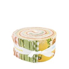Sunflower Whispers Rolie Polie 40 piece 2.5-inch Strips Jelly Roll Riley Blake D