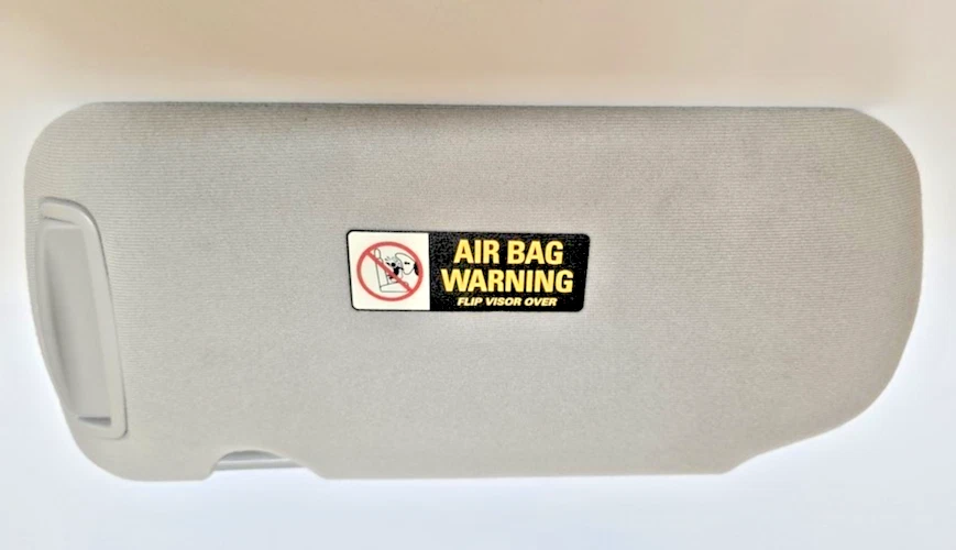 2000-2003 Nissan Maxima 2002-2004 Altima Right Passenger Sun Visor Lighted Gray - Image 2 of 4