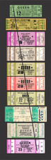 TEN  1976-82  QUEEN unused paper replica concert tickets Collect, Scrapbook COOL