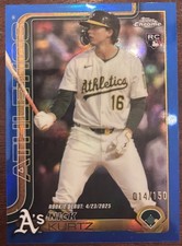 Nick Kurtz Rookie RC /150 TRUE BLUE Topps Chrome Update 2025 Rookie #USC180