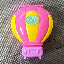 Polly Pocket Hot Air Balloon Compact Doll Playset, Pink & Yellow