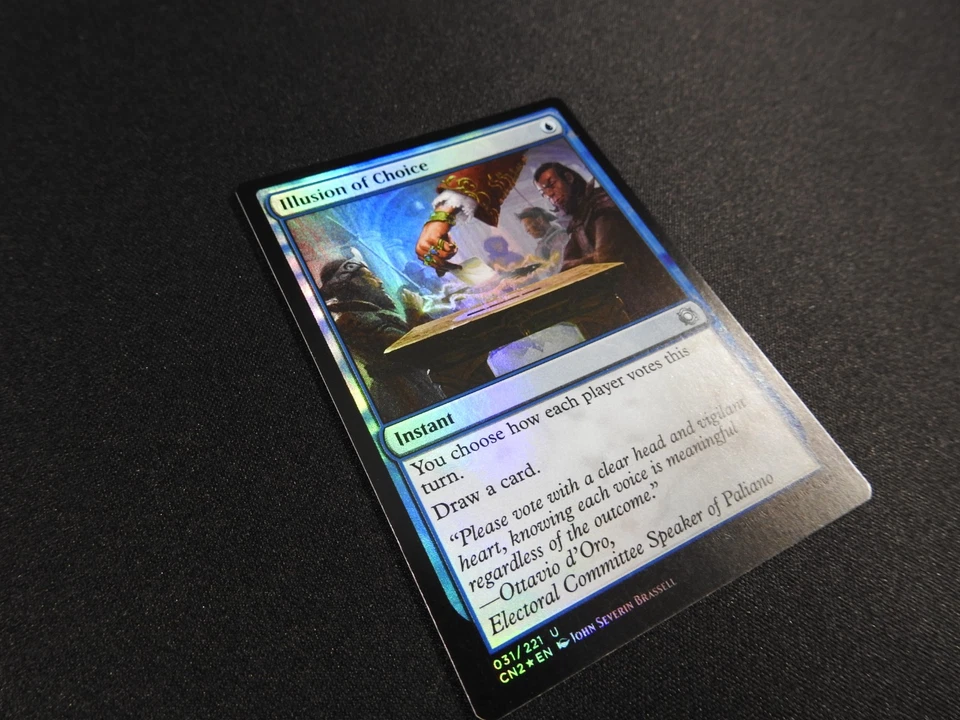 Illusion of Choice FOIL NM [Conspiracy: Take the Crown] #1 Mtg Free Tracking! - Image 2 of 3