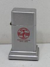 Vintage  ZIPPO BARCROFT TABLE LIGHTER Tornqvist Company Advertising 1972 Working