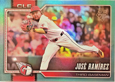 2026 Topps Series 1 Jose Ramirez Aqua Holofoil Parallel #284