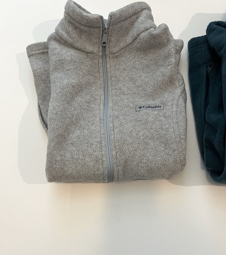 Lote de chaleco y chaqueta polar Columbia para mujer talla L cremallera completa verde gris - Imagen 2 de 19
