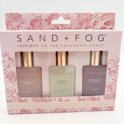 SAND + FOG Eau De Parfum Oil Roller Discovery Set 3 x 0.5 Oz California
