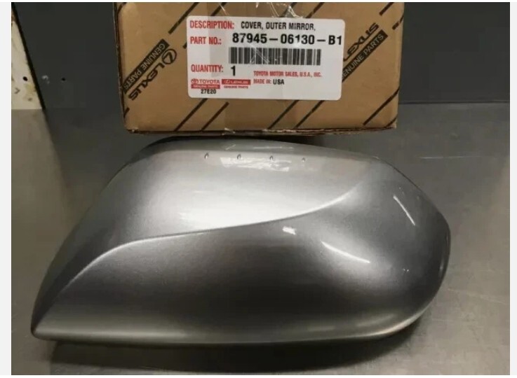 New Genuine Toyota Camry Door Mirror Cover Left Side 1J9 Silver 87945-06130-B1