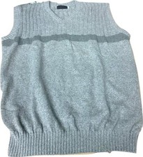 NWT 1X USA Made Cotton Acrylic Sweater Vest Sleeveless Sweater in Olive