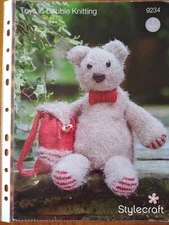 BEAR AND KNAPSACK - 2 x knitting designs - Stylecraft pattern 9234
