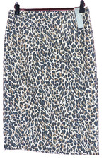 SK18775- NWT J CREW Womens 100 Cotton Straight Pencil Skirt Animal Multicolor 2