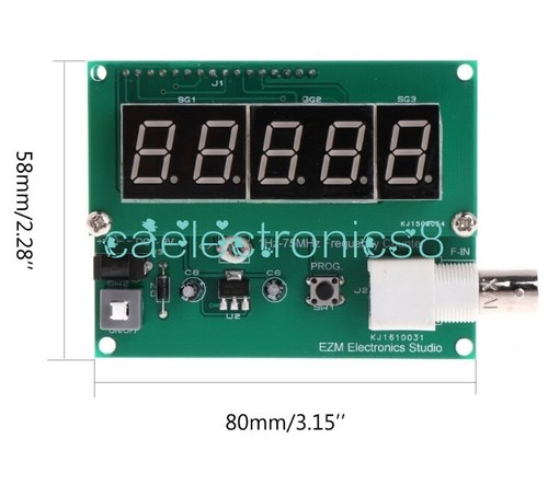 Contador de Frecuencia 1Hz-75MHz 7V-9V 50mA Módulo Cimómetro Probador Medidor Kit Hágalo Usted Mismo - Imagen 2 de 6