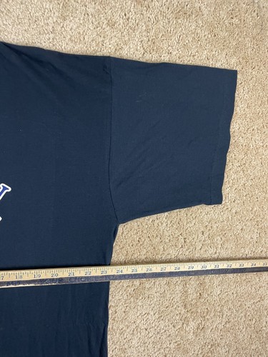 T-Shirt Mens XXL Rib Knit Crewneck Graphic London England Flag Black - Picture 5 of 10
