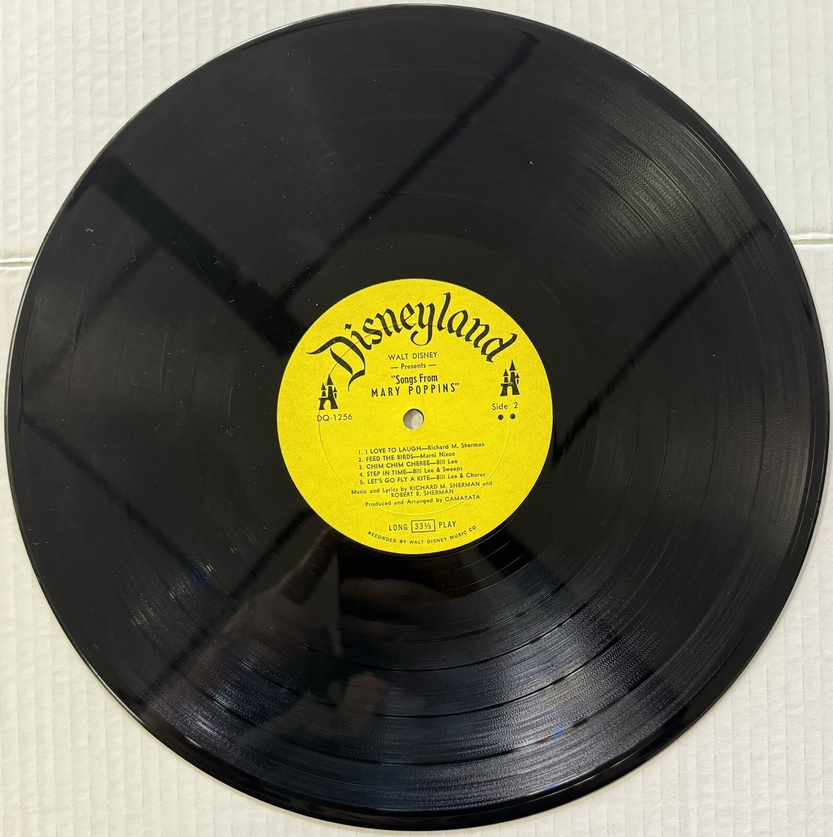 Vintage 1964 Disneyland Record 10 SONGS FROM WALT DISNEY'S