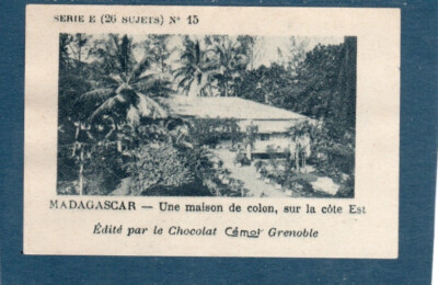 Chromo MADAGASKAR Siedlerhaus an der Ostküste Pub: Cemi 75 x 50 mm Gut