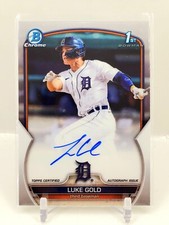2023 Bowman Chrome 1st Luke Gold Base Auto Tigers ROOKIE RC Autograph C1