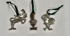 Dr Seuss Cat In The Hat Official Movie Merchandise Christmas Ornaments 3 Pc Set
