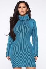 Fashion Nova Women's Cozy Comfort Sweater Midi Dress