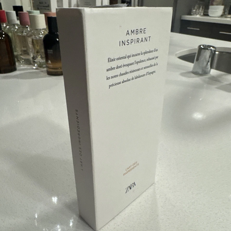 Aceite Perfume Inspirador Zara Ambre ~ Cálido Woody Oriental Rollerball 15 ml Caja Dañada Foto 2 de 4