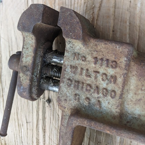 Vintage WILTON No. 1113 Clamp-on Vise 2" Jaws USA - Picture 9 of 24