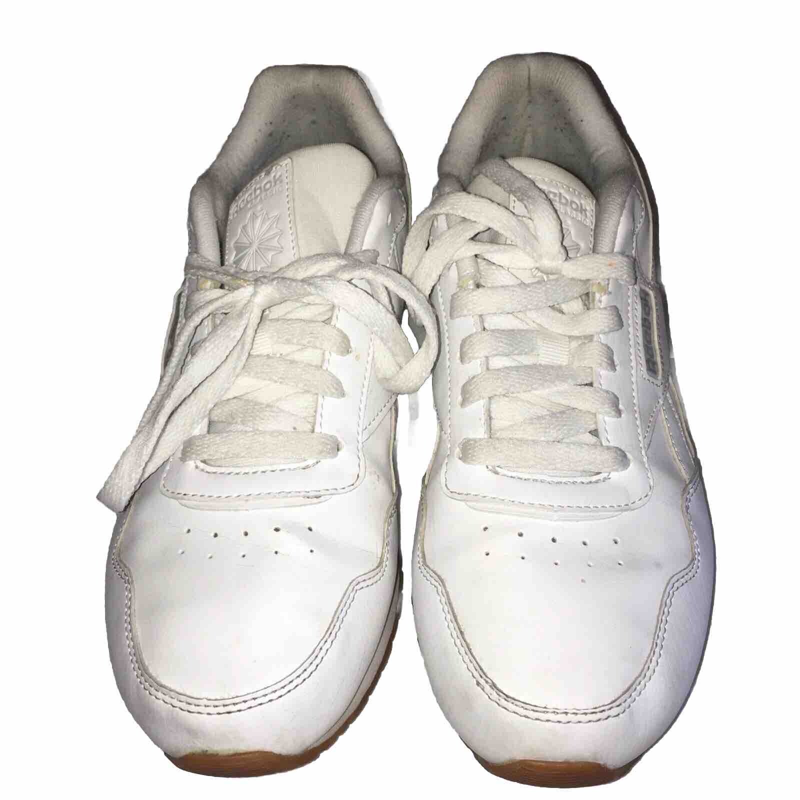 Reebok Women's Classic White Leather Walking Shoes Size 8.5