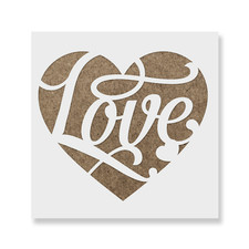 Love Heart Stencil - Durable  Reusable Mylar Stencils