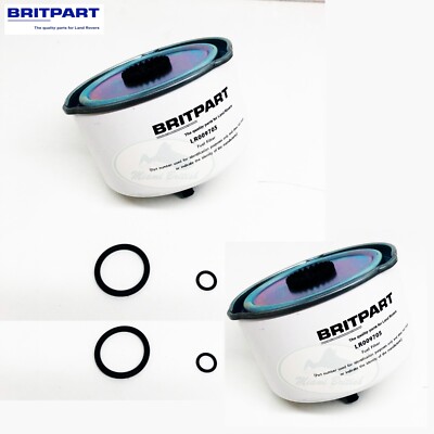 SET OF 2 FUEL FILTER LR009705 BRITPART x LAND ROVER LION DIESEL/RR SPORT/LR3/LR4
