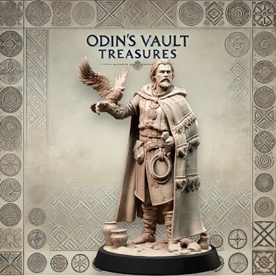 Viking Beastmaster 3D Printed Miniature Tabletop Figures | DnD, Warhammer, RPG |