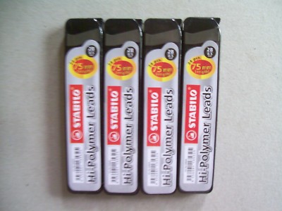 12 Packs Stabilo 24 Pencil Leads 2B 0.5mm Refills