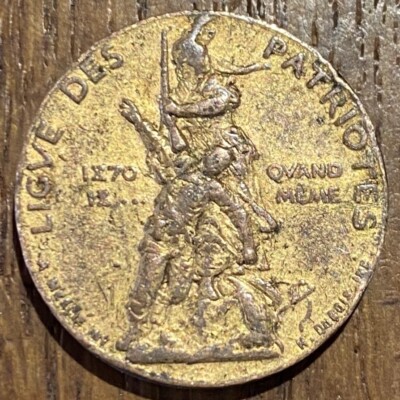 France, Token, Ligue des Patriotes, History, 1882, Mercié