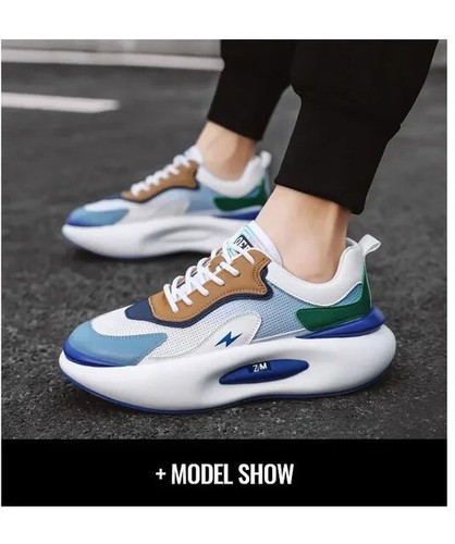 Herren Sneaker Retro-Design Multifarbe- Bequeme und Modische Sportschuhe Eu 44 - Bild 7 von 7