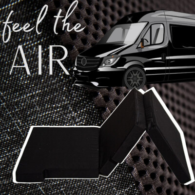Mercedes Sprinter Fahrerhaus Matratze vorne - Premium Air-Flow Stoff, Wohnmobil Bett