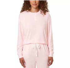 NWT LOFT Women s Henley Sleep SET - Size Large Soft Pink Pattern Brand New