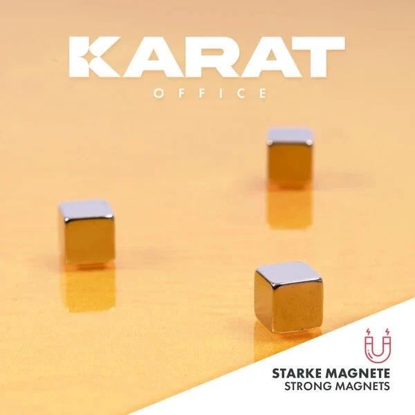 Memo Board Print | Glasboard Magnettafel | 3 Magnete Kratzfest | gelb 48 x 48 cm - Bild 3 von 4