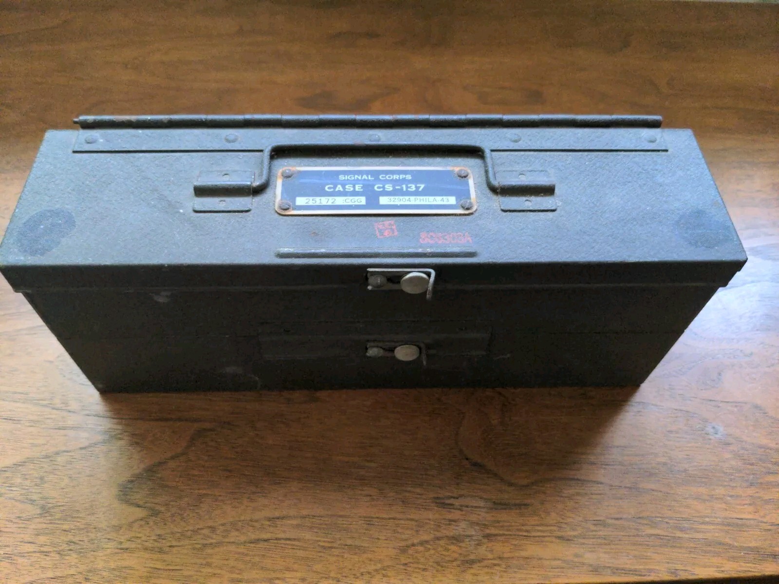 Vintage US Army Signal Corps CS-137 Hamm Radio Crystal Storage Case Military