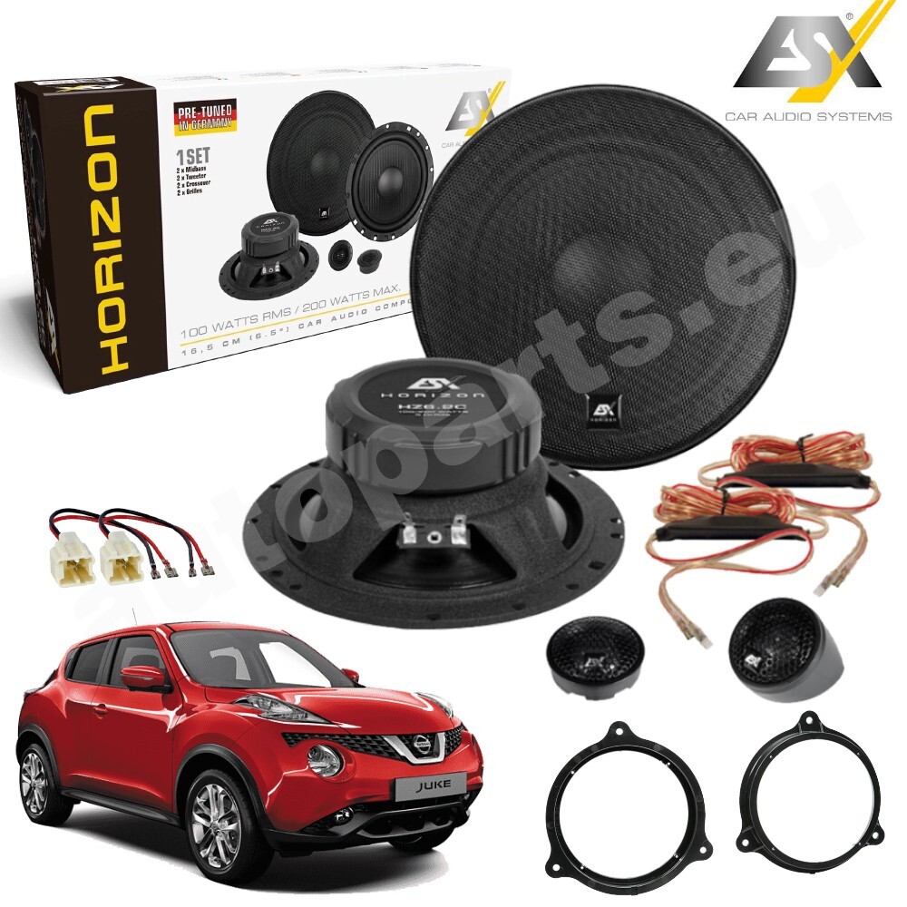 Sistema Audio ESX HZ6.2C per Nissan Juke 2010-2019 | Qualità Hi-Fi