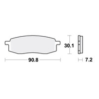 Trw BremsbeläGe Passend Vorn FüR Yamaha Tt 600 Bj. 1989-1993