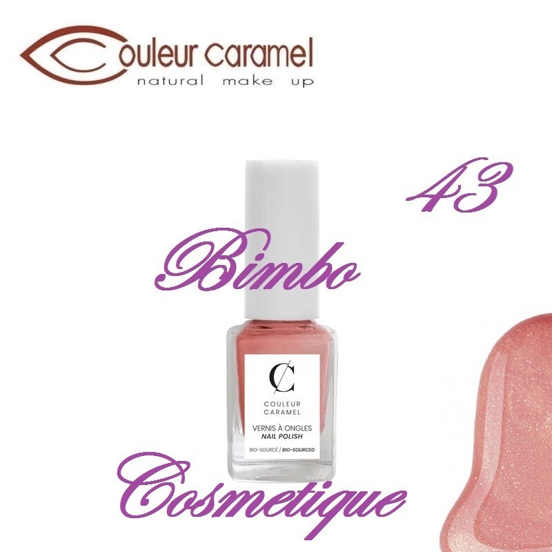 COULEUR CARAMEL Smalto A Unghie Bio 43 - Rose Beti Madreperla 11ML