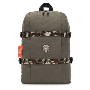 mochila kipling verde militar