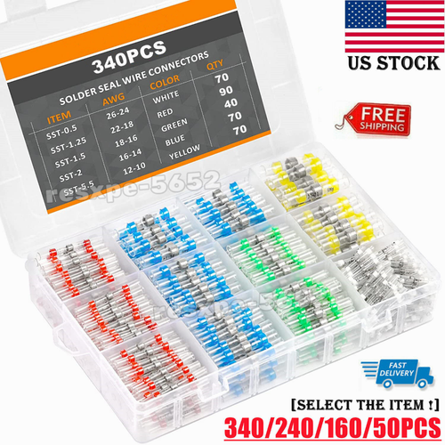 340/50Pcs Solderstick Waterproof Solder Wire Connector Kit Original Top