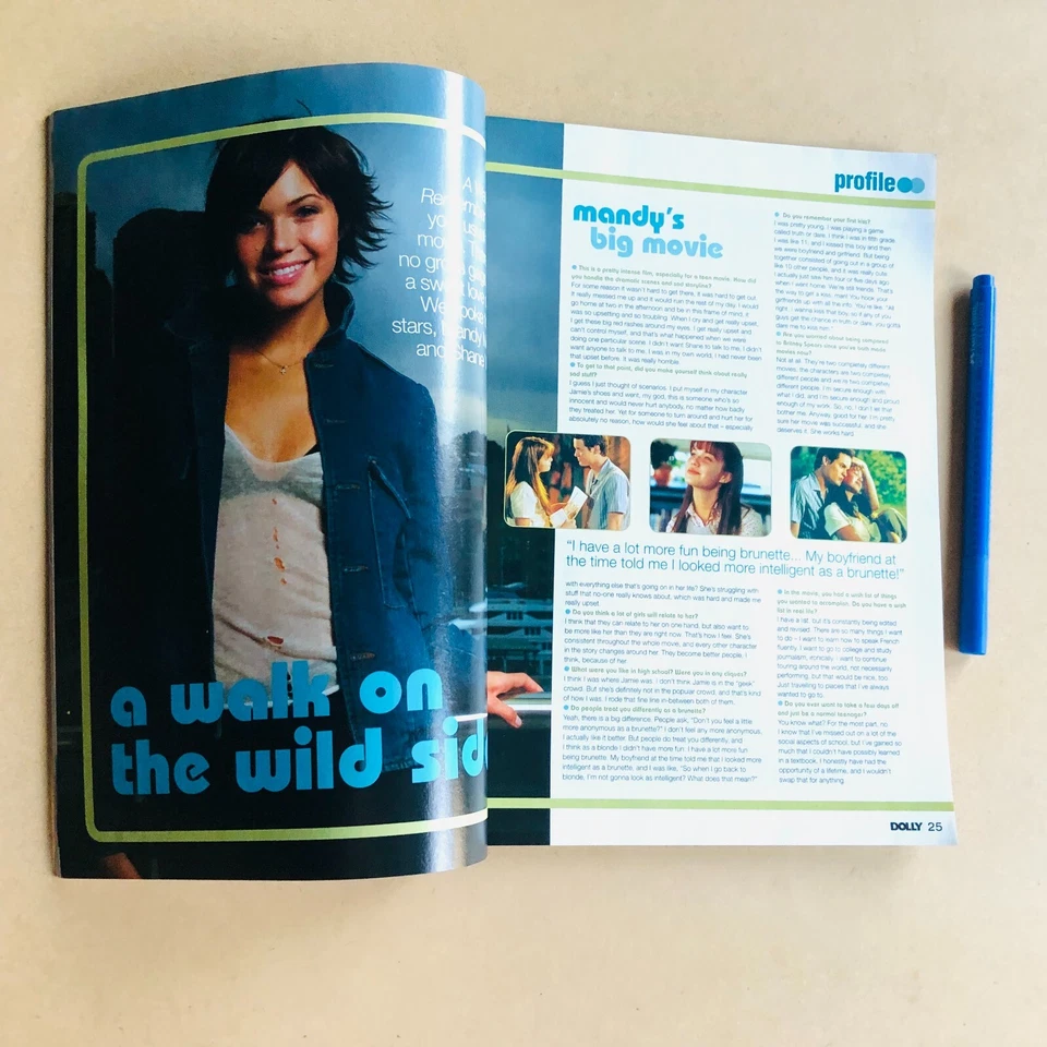 Mandy Moore Mandy & Her Groove Rare Import DOLLY Magazine & Celebrity Stickers Foto 2 de 4