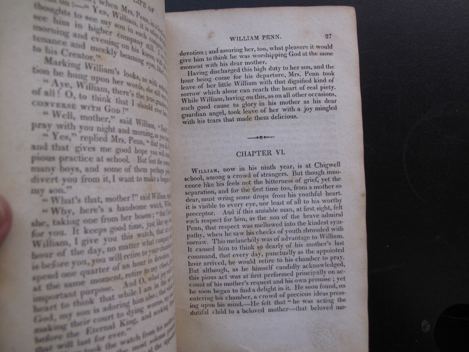 Weems Biography William Penn w Portrait 1829 Pennsylvania Settler Law Colonies