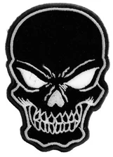 Black Skull Patch Small - 3x4.25 inch - P3422